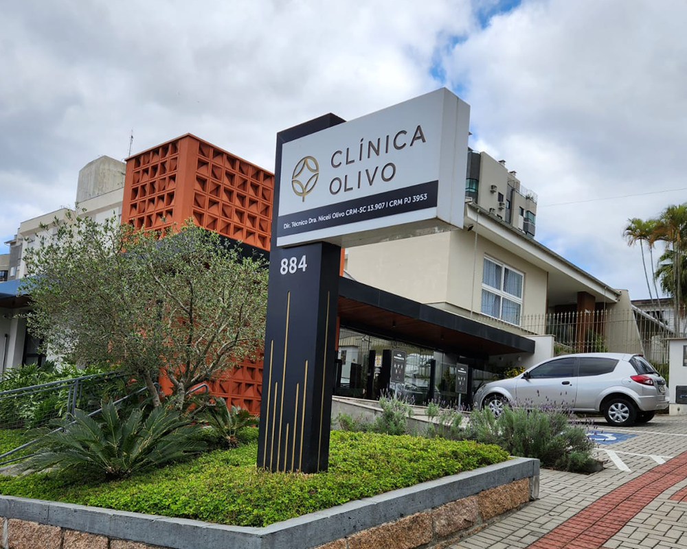 Fachada da Clínica Olivo na R. São José, 884 - Criciúma/SC